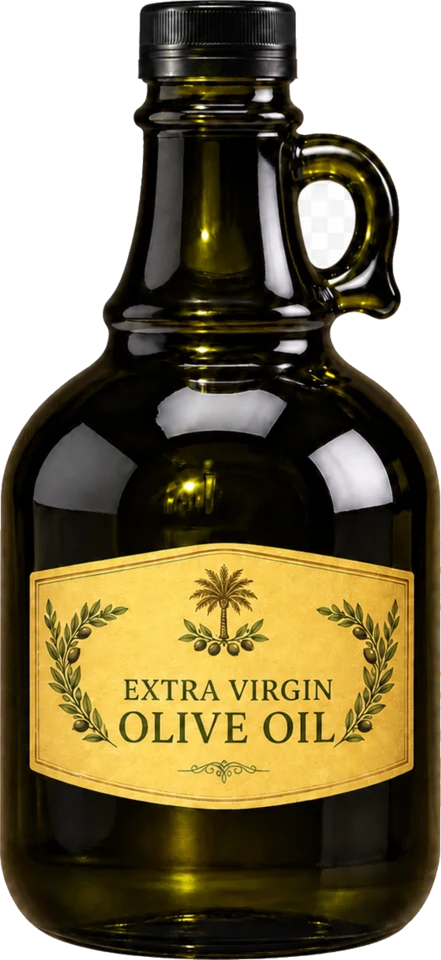 Palestinian Olive Oil catalog-derived product render